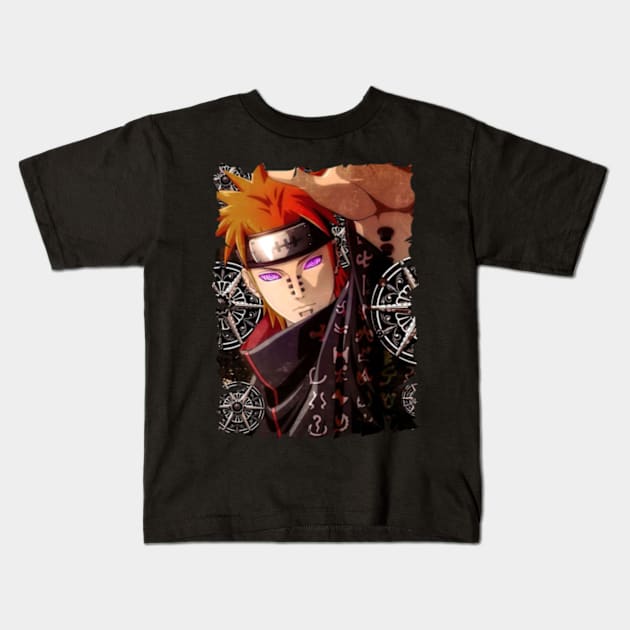 PAIN NAGATO MERCH VTG Kids T-Shirt by Melesz.Ink Tattoo